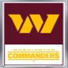 Trends International NFL Washington Commanders - Logo 22 Wall Poster, 22.375" x 34", Silver Framed Version view 1