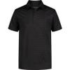 Nautica Boys' Active Short Sleeve Performance Embossed Striped Polo, Black, 4 view 1