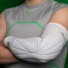 Unequal Battle Ready Full Arm Padded Compression Sleeve (Small/Medium, Black - Right Arm) view 3