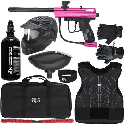 Action Village Kingman Spyder Victor Protector Paintball Gun Package Kit Protector 2 (Gloss Pink, Glove Size - Large/X-Large)