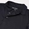 Nautica Boys Active Short Sleeve Shirt, Button Closure & Embossed Stripes, Breathable Performance Fabric Polo, Navy, 18-20 Husky view 3