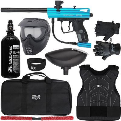 Action Village Kingman Spyder Victor Protector Paintball Gun Package Kit Protector 1 (Gloss Teal, Glove Size - Large/X-Large)