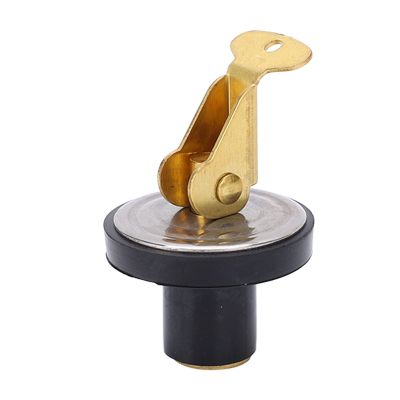 Compression Drain Plug 19mm Rubber + Brass + 304 Stainless Steel Screw Type Rubber Seal Boat Brass Drain Plug(1/2 inch (2974B))