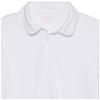 Nautica Girls' School Uniform Short Sleeve Performance Polo, White/Tie Front, 16-18 Plus view 2