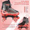 LEJIJIT Roller Skates for Kids Boys Girls Toddler Ages 3-12, Adjustable 4 Sizes for Kids and Youth Teen with Light Up Wheels, Quad Red Roller Skates for Sports (Youth 4Y-7Y) view 4