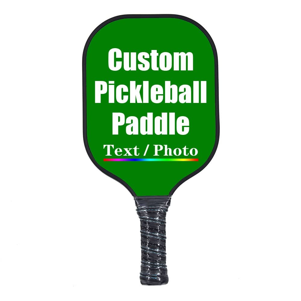 iPrint Personalized Custom Pickleballs Paddles Design Your Own, Pickleballs Paddles Customized Photo Text Pickleballs Rackets, Green