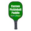 iPrint Personalized Custom Pickleballs Paddles Design Your Own, Pickleballs Paddles Customized Photo Text Pickleballs Rackets, Green view 1