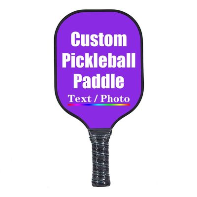 iPrint Custom Pickleballs Paddles, Personalized Pickleballs Paddles with Comfort Grip, Add Your Photo, Text, Logo Paddles, Blue Violet