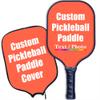 iPrint Personalized Custom Pickleballs Paddles Design Your Own, Pickleballs Paddles Customized Photo Text Pickleballs Rackets with Paddles Covers, Tomato view 1