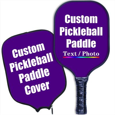iPrint Personalized Custom Pickleballs Paddles Design Your Own, Pickleballs Paddles Customized Photo Text Pickleballs Rackets with Paddles Covers, Indigo