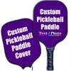iPrint Personalized Custom Pickleballs Paddles Design Your Own, Pickleballs Paddles Customized Photo Text Pickleballs Rackets with Paddles Covers, Indigo view 1