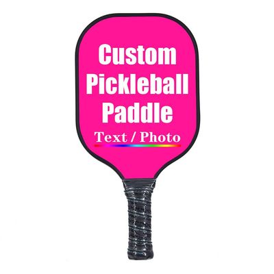 iPrint Custom Pickleballs Paddles, Personalized Pickleballs Paddles with Comfort Grip, Add Your Photo, Text, Logo Paddles, Deep Pink