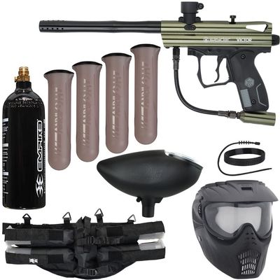Action Village Kingman Spyder Epic Paintball Gun Package Kit (Victor) (Gloss Olive)