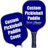 iPrint Custom Pickleballs Paddles, Personalized Pickle Ball Rackets, Customized Photo Text Logo, Max Spin & Control, Comfort Cushion Grip, Long Handle Equipment with Paddles Covers, Navy view 1