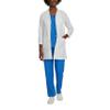 Landau Relaxed Fit 3-Pocket 4-Button Full-Length Lab Coat for Women 3155 White 14T view 1