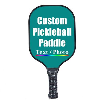 iPrint Custom Pickleballs Paddles, Personalized Pickle Ball Rackets, Customized Photo Text Logo, Max Spin & Control, Comfort Cushion Grip, Long Handle Equipment, Tropical Blue
