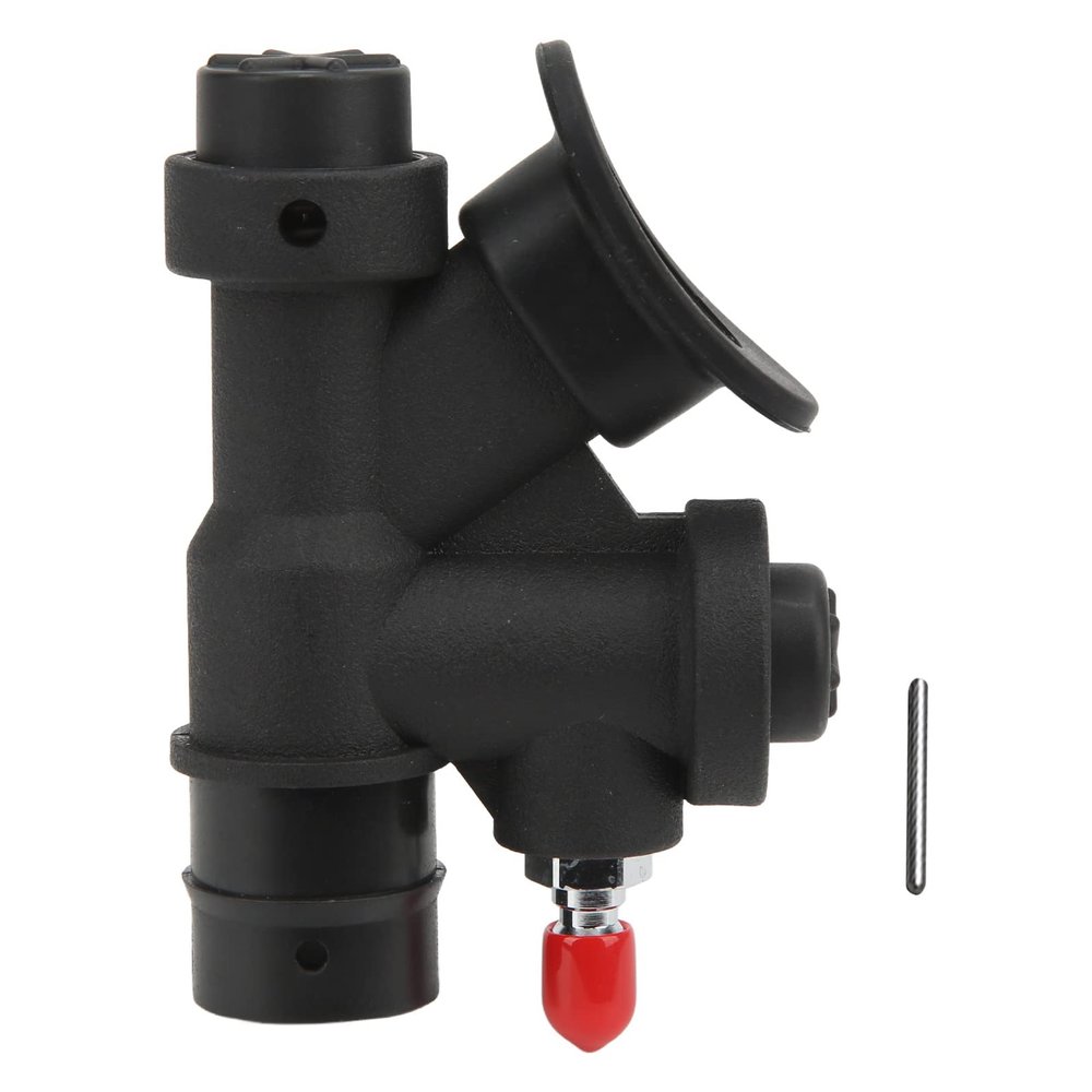 Alomejor Diving Universal Power Inflator 45 Degree Oral Power Inflator K Shaped Valve Relief Valve for Standard 1 Inch Hose