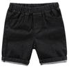 EISHOW Toddler Baby Boys Girls Cotton Denim Shorts,Kids Casual Elastic Denim Shorts with Pockets Stretch Shorts Jeans Pants (Black,6Y,6 Years) view 1