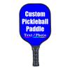 iPrint Personalized Custom Pickleballs Paddles Design Your Own, Pickleballs Paddles Customized Photo Text Pickleballs Rackets, Blue view 1