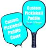 iPrint Custom Pickleballs Paddles, Personalized Pickleballs Paddles with Comfort Grip, Add Your Photo, Text, Logo Paddles with Paddles Covers, Cyan view 1