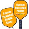 iPrint Custom Pickleballs Paddles, Personalized Pickle Ball Rackets, Customized Photo Text Logo, Max Spin & Control, Comfort Cushion Grip, Long Handle Equipment with Paddles Covers, Orange view 1