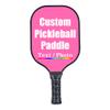 iPrint Custom Pickleballs Paddles, Personalized Pickle Ball Rackets, Customized Photo Text Logo, Max Spin & Control, Comfort Cushion Grip, Long Handle Equipment, Hot Pink view 1