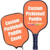 iPrint Custom Pickleballs Paddles, Personalized Pickle Ball Rackets, Customized Photo Text Logo, Max Spin & Control, Comfort Cushion Grip, Long Handle Equipment with Paddles Covers, Coral view 1