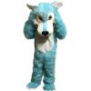 Blue big mouth Wolf Costume Mascot Cosplay Holiday Adult Outfits Design view 2