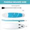 Inflatable Stand Up Paddle Board (6 Inches Thick), Non-Slip Deck Standing Boat, Include Adjustable Paddle, Backpack, Hand Pump, Fin, for Youth & Adult- (10'x30'' x6'' Blue) view 2