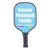 iPrint Custom Pickleballs Paddles, Personalized Pickle Ball Rackets, Customized Photo Text Logo, Max Spin & Control, Comfort Cushion Grip, Long Handle Equipment, Sky Blue view 1