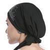 Greenery-GRE Head Tie Quick Drying Cycling Cap Headband Skull Beanie Bandanas Do Rags Breathable Moisture Wicking Pirate Hat Helmet Liner (Crystal Black) view 2