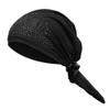 Greenery-GRE Head Tie Quick Drying Cycling Cap Headband Skull Beanie Bandanas Do Rags Breathable Moisture Wicking Pirate Hat Helmet Liner (Crystal Black) view 4