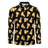 BAIKUTOUAN Cute Yummy Halloween Candy Corn Men's Loose Fit Long Sleeve Shirt Button-Up Casual Shirts 4XL view 4
