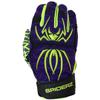 Spiderz 2022 Hybrid Baseball/Softball Batting Gloves, Purple Haze, X-Large view 2