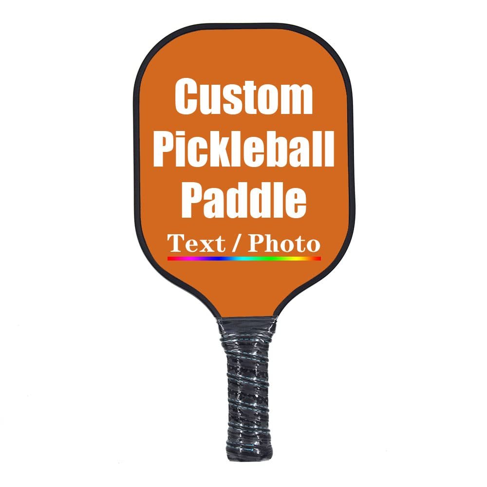 iPrint Personalized Custom Pickleballs Paddles Design Your Own, Pickleballs Paddles Customized Photo Text Pickleballs Rackets, Chocolate