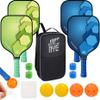 Pickleball-Paddles-Set of 4 or 2 Rackets by JoncAye, USAPA Approved Pickle-Ball Equipment with Balls, Bag, Accessories, Fiberglass Graphite Pickleball Racquet Set for Men, Women view 1