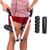 DoubleUP Roller D4 Leg & Arm Massager, Metal Frame + 4 Rollers, White view 1