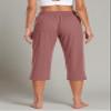 TARSE Womens Summer Capris Yoga Workout Sweatpants Pockets Loose Drawstring Capri Pants Lounge Pajama Cropped Pants (Rose Pink,L) view 4