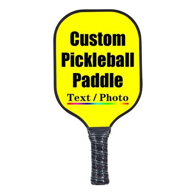iPrint Custom Pickleballs Paddles, Personalized Pickleballs Paddles with Comfort Grip, Add Your Photo, Text, Logo Paddles, Yellow