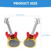 ARTIBETTER Guitar Sunglasses Party Eyewear 2-Pack Music Festival Beach Eyeglasses Guitar Shape Props for Cosplay Club Decoration view 2