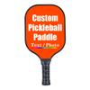 iPrint Personalized Custom Pickleballs Paddles Design Your Own, Pickleballs Paddles Customized Photo Text Pickleballs Rackets, Orange Red view 1