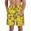 FREEHOTU Men's Swim Trunks Yellow Duck Sunglasses Beach Board Shorts Quick Dry Swimwear Sports with Pockets XX-Large view 2