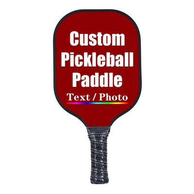 iPrint Personalized Custom Pickleballs Paddles Design Your Own, Pickleballs Paddles Customized Photo Text Pickleballs Rackets, Dark Red