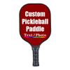 iPrint Personalized Custom Pickleballs Paddles Design Your Own, Pickleballs Paddles Customized Photo Text Pickleballs Rackets, Dark Red view 1
