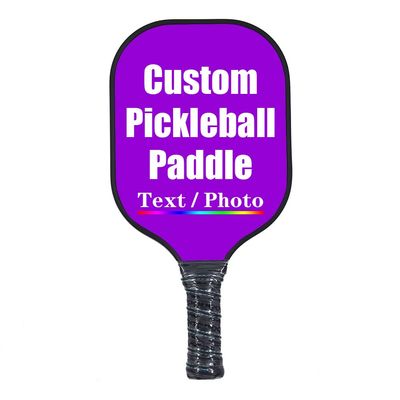 iPrint Custom Pickleballs Paddles, Personalized Pickle Ball Rackets, Customized Photo Text Logo, Max Spin & Control, Comfort Cushion Grip, Long Handle Equipment, Dark Violet