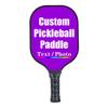 iPrint Custom Pickleballs Paddles, Personalized Pickle Ball Rackets, Customized Photo Text Logo, Max Spin & Control, Comfort Cushion Grip, Long Handle Equipment, Dark Violet view 1