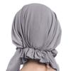 Greenery-GRE Head Tie Quick Drying Cycling Cap Headband Skull Beanie Bandanas Do Rags Breathable Moisture Wicking Pirate Hat Helmet Liner (Crystal Grey) view 3