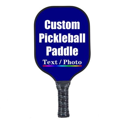 iPrint Custom Pickleballs Paddles, Personalized Pickle Ball Rackets, Customized Photo Text Logo, Max Spin & Control, Comfort Cushion Grip, Long Handle Equipment, Navy