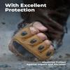KEMIMOTO Fingerless Tactical Gloves for Men, Motorcycle Gloves for Outdoor Work Sports, for Hunting Hiking Camping view 2