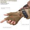 KEMIMOTO Fingerless Tactical Gloves for Men, Motorcycle Gloves for Outdoor Work Sports, for Hunting Hiking Camping view 4